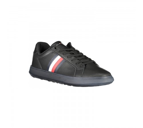 4sn Tommy Hilfiger FM0FM04275-BDS Corporate cupsole Leather Stripes Black